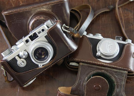 A 1950s Leica III G camera,